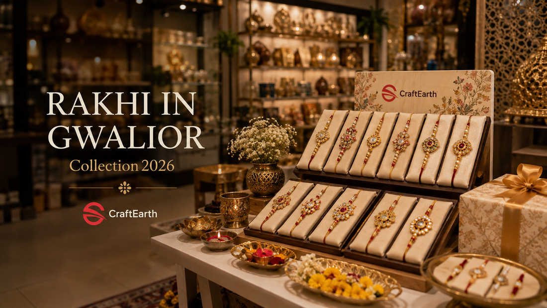 Looking for a Rakhi shop in Gwalior? Explore CraftEarth's latest Rakhi Collection 2026, Raksha Bandhan gifts and festive shopping options online and in-store.