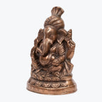 Handcrafted Lord Ganesha Idol in Premium Gunmetal Copper Finish G-282-A