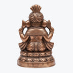 Handcrafted Lord Ganesha Idol in Premium Gunmetal Copper Finish G-282-A