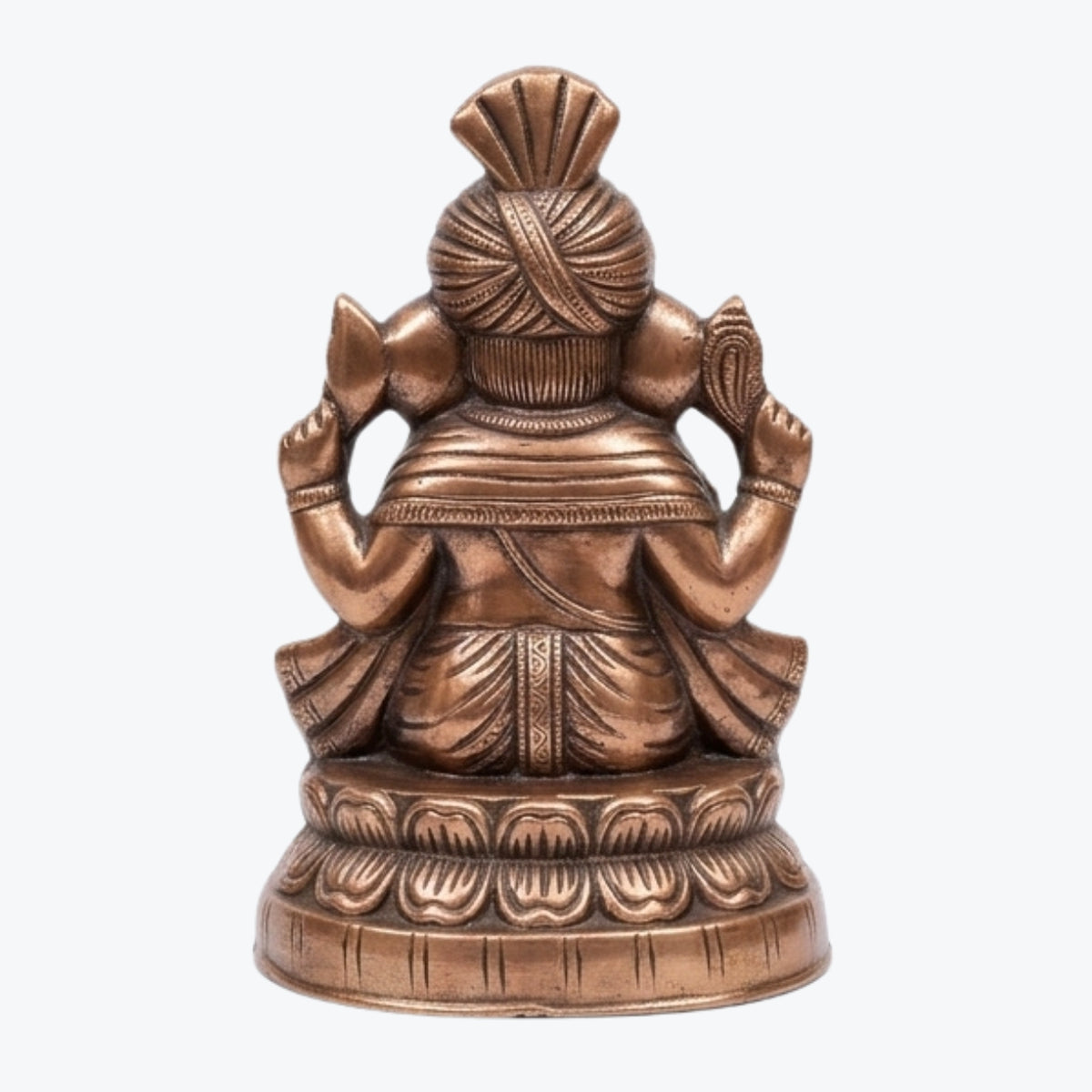 Handcrafted Lord Ganesha Idol in Premium Gunmetal Copper Finish G-282-A