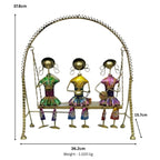 Handcrafted Rajasthani Metal Musicians on Swing Showpiece I-200-A