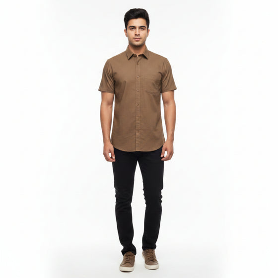 CraftEarth Men's Short-Sleeve Shirt HS-C4