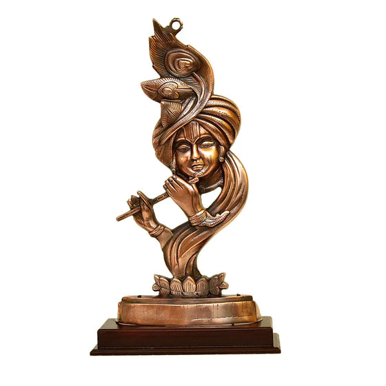 Decorative Lord Krishna Playing Flute Statue - G-108-B