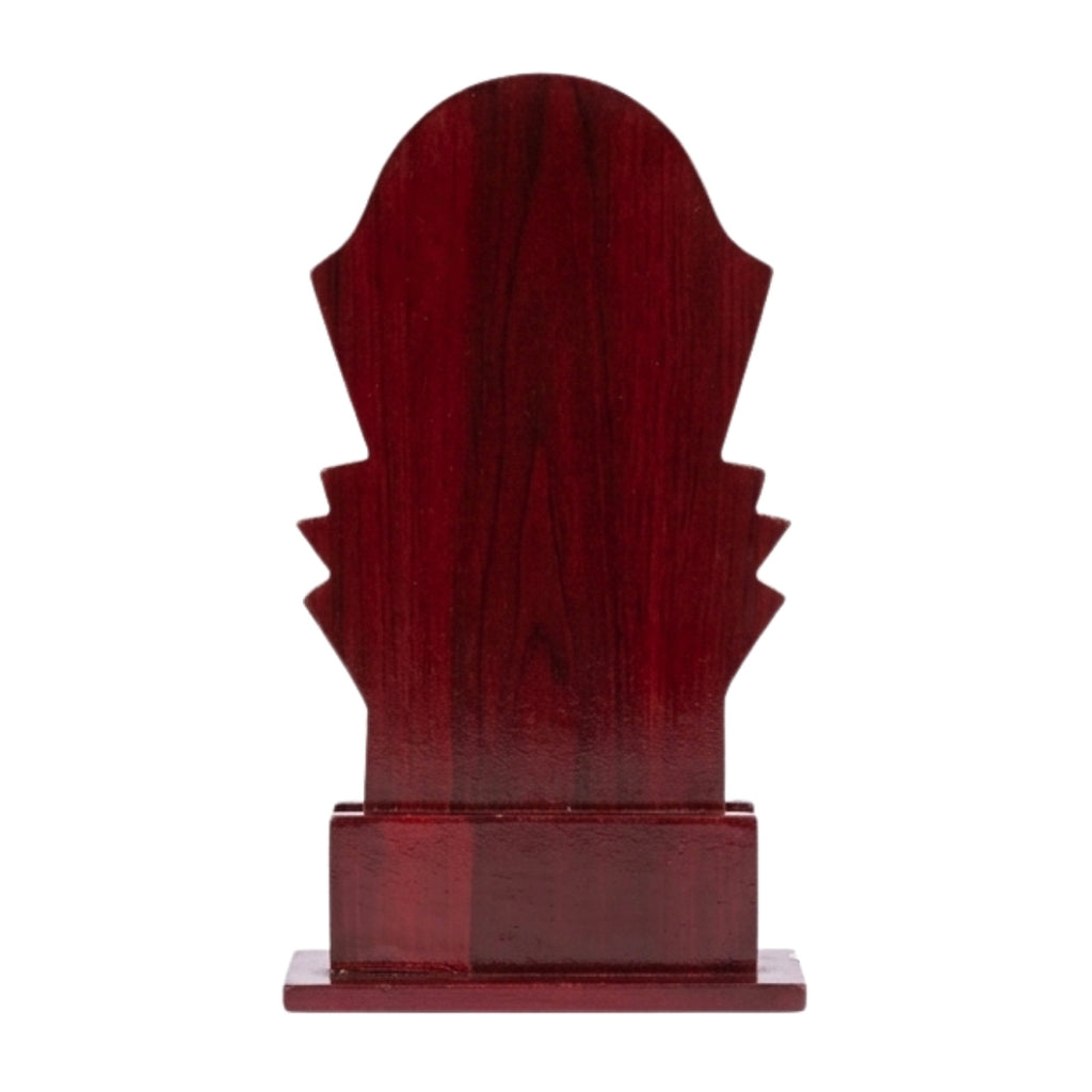 Premium Wooden Tricolor Memento Award | Elegant Golden Memento with Indian Flag Accents M-243