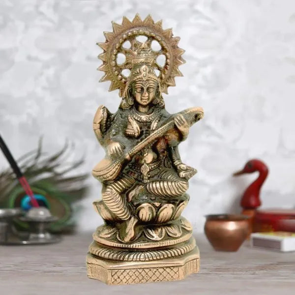 craftearth-black-metal-saraswati-statue-big-2-min-600×600