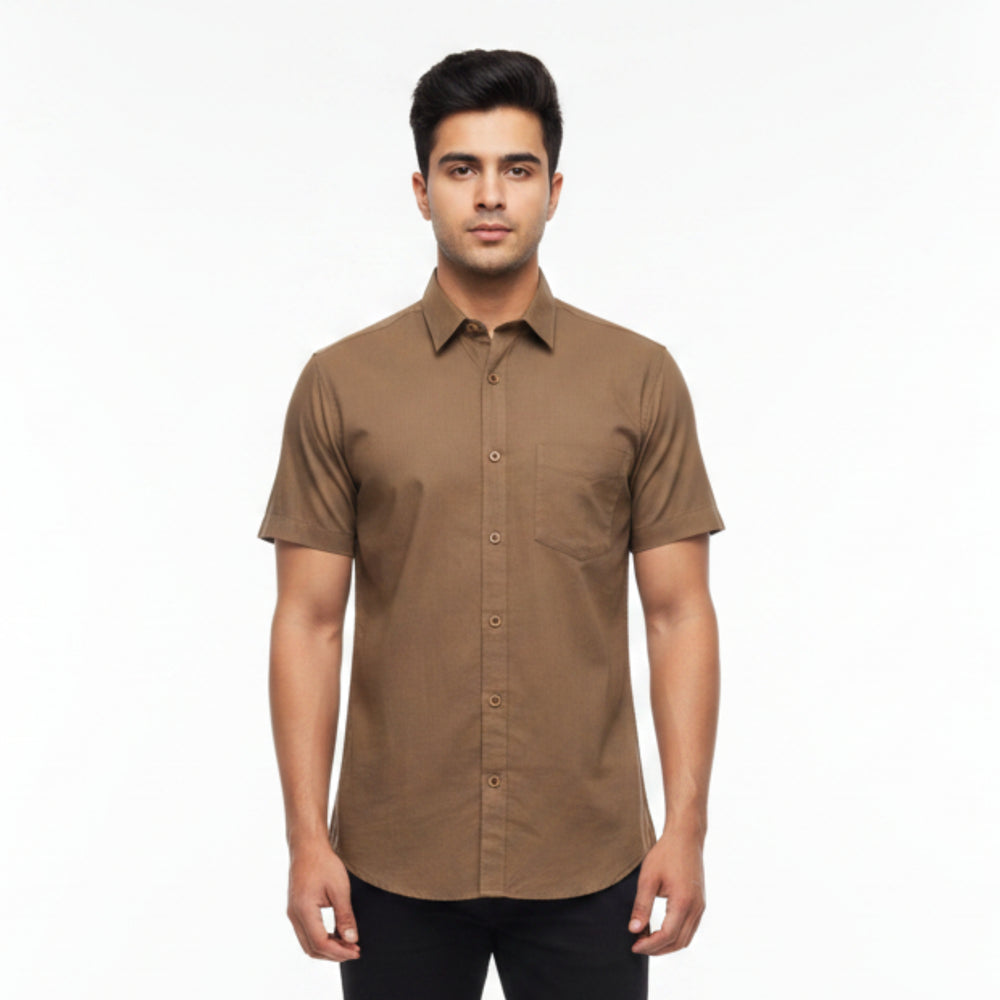 CraftEarth Men's Short-Sleeve Shirt HS-C4