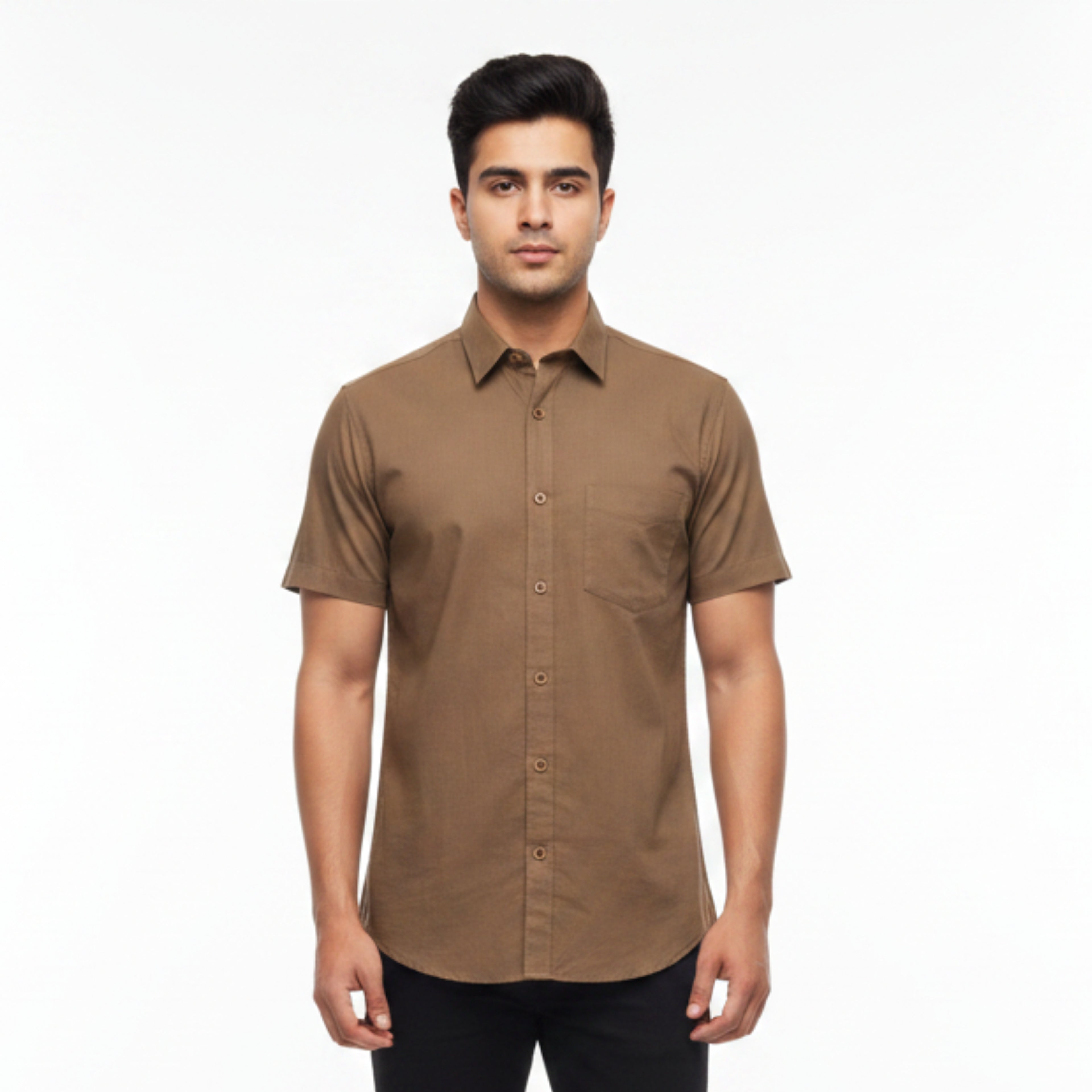 CraftEarth Men's Short-Sleeve Shirt HS-C4