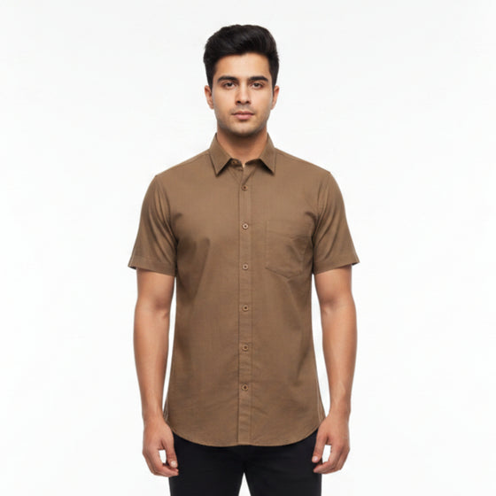 CraftEarth Men's Short-Sleeve Shirt HS-C4