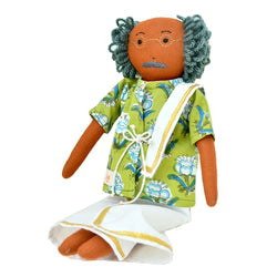 Handmade Thatha Doll Traditional South Indian Grandfather Soft Toy for Kids GD-11