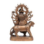 Handcrafted Gunmetal Copper Finish Goddess Durga Maa Metal Idol G-247-A