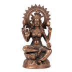 Handcrafted Metallic Copper Finish Lakshmi Idol – Spiritual Decor Artifact G-84-C