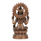 Handcrafted Metallic Copper Finish Lakshmi Idol – Spiritual Decor Artifact G-84-C