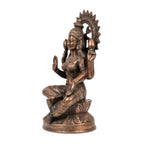 Handcrafted Metallic Copper Finish Lakshmi Idol – Spiritual Decor Artifact G-84-C