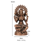 Handcrafted Metallic Copper Finish Lakshmi Idol – Spiritual Decor Artifact G-84-C