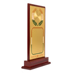 Elegant Multi-Size Wooden Recognition Shield Trophy with Circular Laurel Emblem M-24