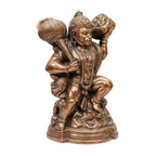 Divine Bajrangbali Statue in Gunmetal Copper Tone – Flying Hanuman with Sanjeevani Mountain G-154-A