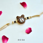 Cute Brown Bear Rakhi for Kids - RK-314