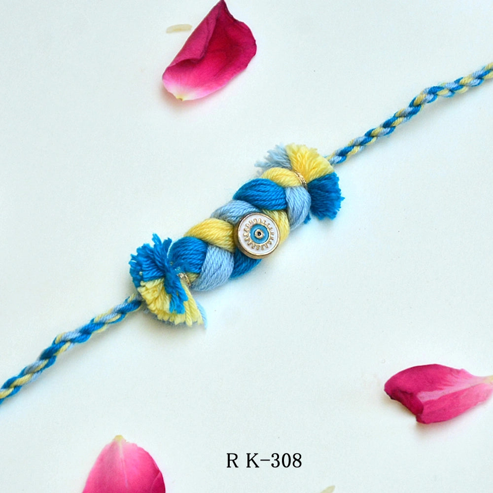 Handcrafted Evil Eye Protection Braided Rakhi - RK-308