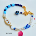 Stylish Evil-Eye Charm Rakhi Bracelet - RK-278