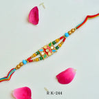 Multicolor Kundan Rakhi – RK-244 | Designer Rakhi with Meenakari & Stonework Detailing