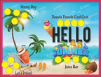 Summer Theme Tambola/Housie Tickets – Fun Beach Edition for Parties & Events - Design 17
