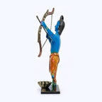 Rajasthani Handcrafted Wrought Iron Lord Rama T-Light Holder Showpiece I-202-A