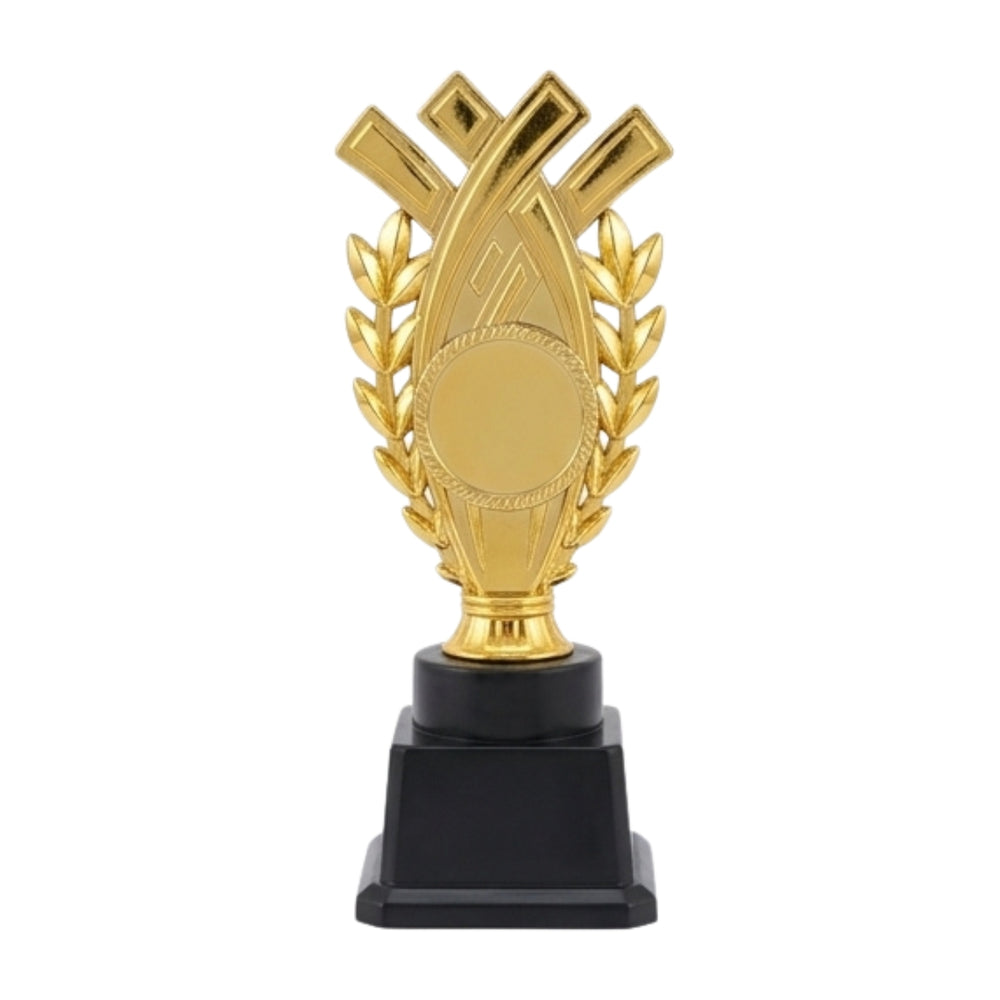 Elegant Golden Laurel Wreath Excellence Award Trophy (Fiber Memento) M-656