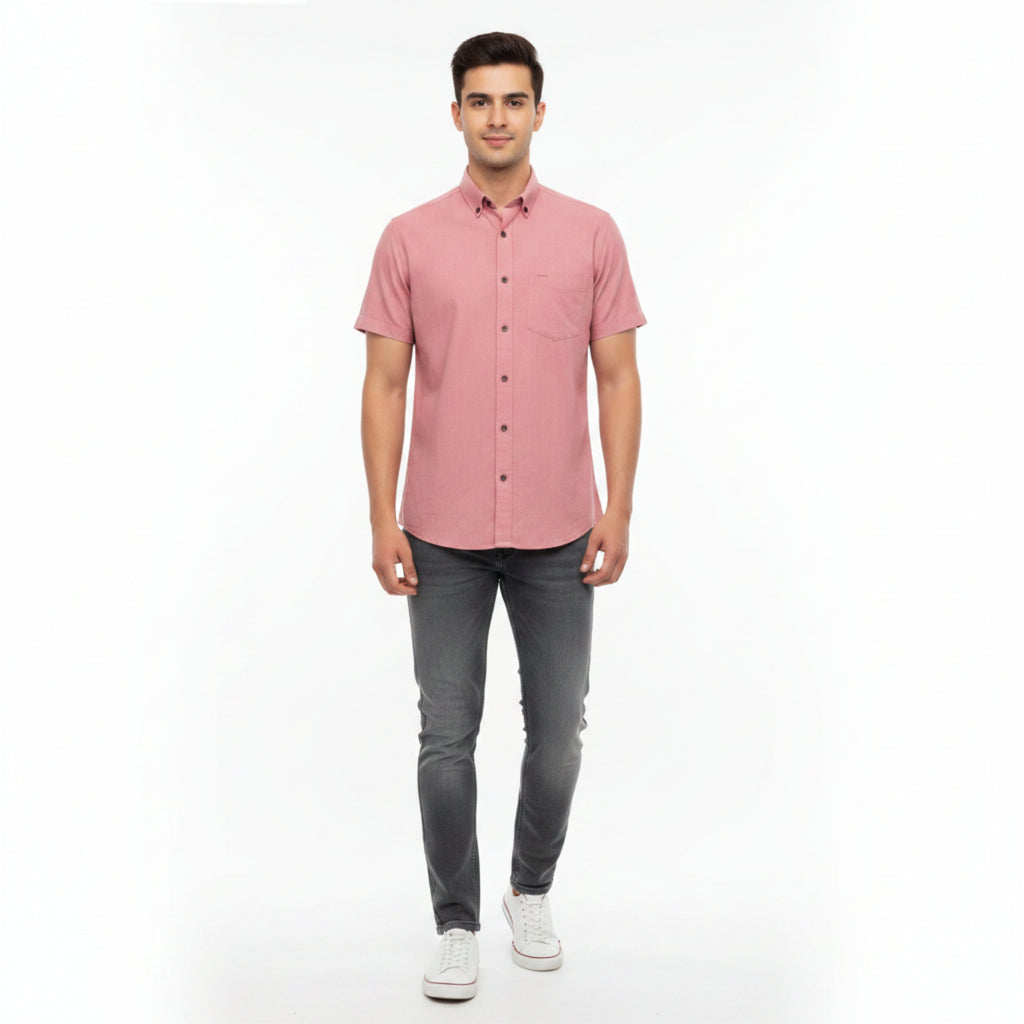 CraftEarth Men's Short-Sleeve Shirt HS-C10