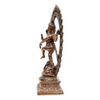 Divine Lord Shiva Natraj Statue in Gunmetal Copper Tone – Spiritual Art Masterpiece G-249-A