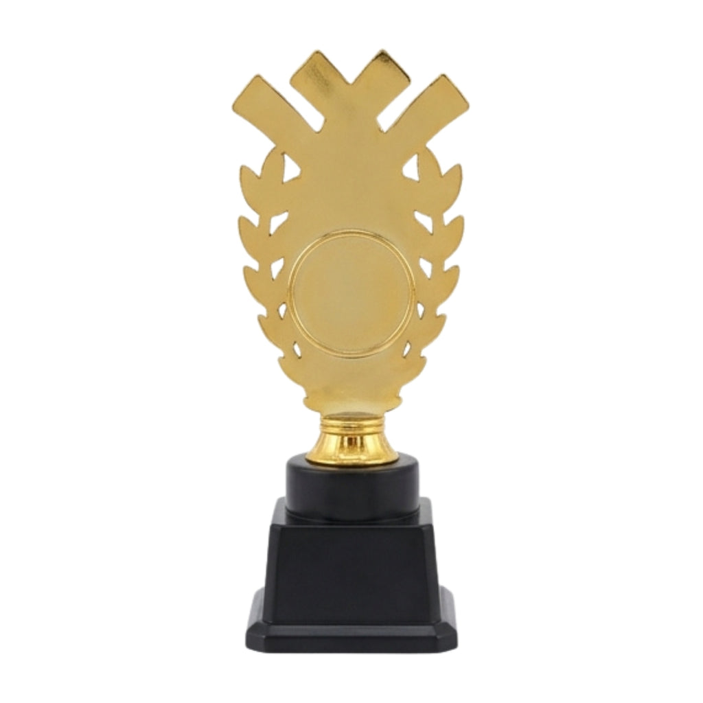 Elegant Golden Laurel Wreath Excellence Award Trophy (Fiber Memento) M-656