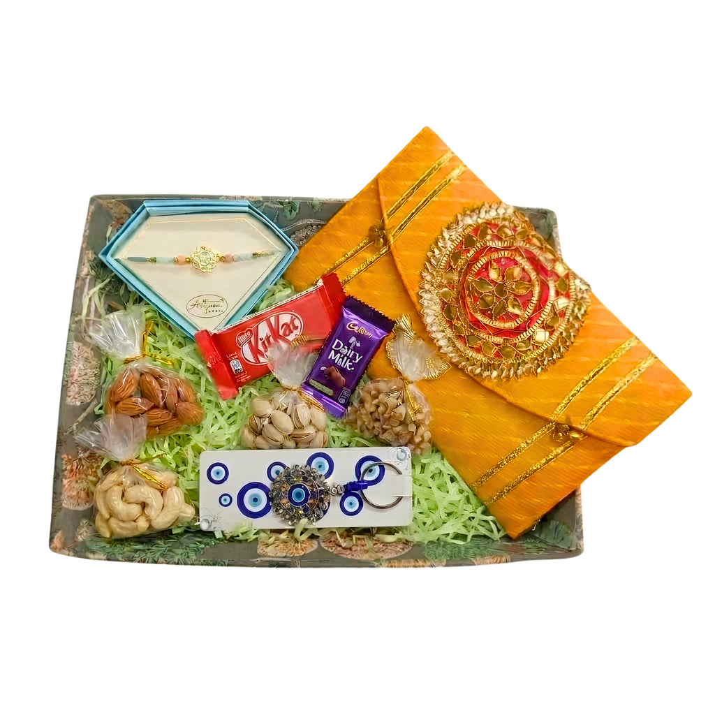 Premium Raksha Bandhan Festive Gift Hamper with Designer Rakhi RC-15