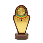 Premium Fiber Peacock Award with Gold Plated M-623