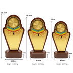 Premium Fiber Peacock Award with Gold Plated M-623