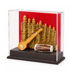 Exquisite Handcrafted Indian Miniature Musical Instrument Showpiece with Acrylic Display Case GC-W-169-A
