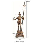 Premium Handcrafted 41-Inch Antique Roman Soldier Metal Statue G-36-A