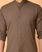 CraftEarth Men's Light Brown Solid Shirt | Mens Casual Shirt FS-C4