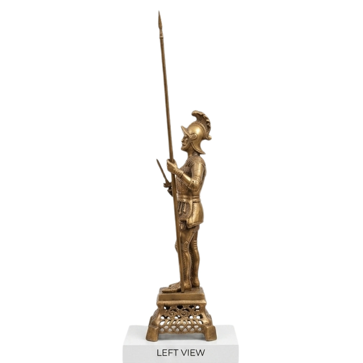 Premium Handcrafted 41-Inch Antique Roman Soldier Metal Statue G-36-A