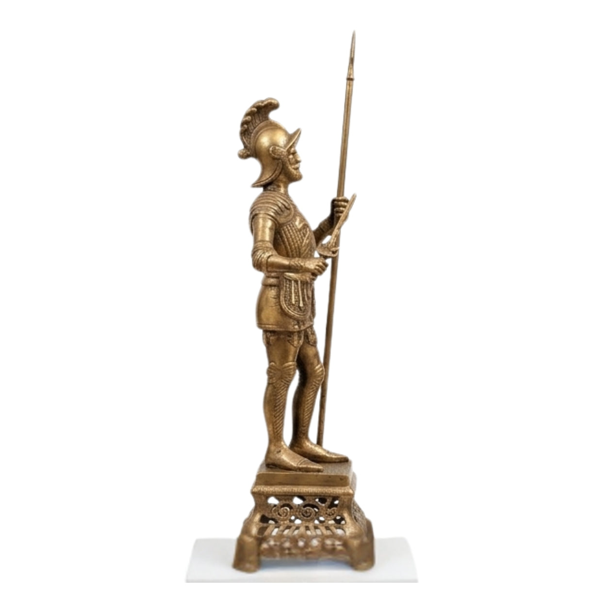 Premium Handcrafted 41-Inch Antique Roman Soldier Metal Statue G-36-A