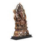 Handcrafted Gunmetal Lord Ganesha Idol with Premium Copper Finish G-74-A