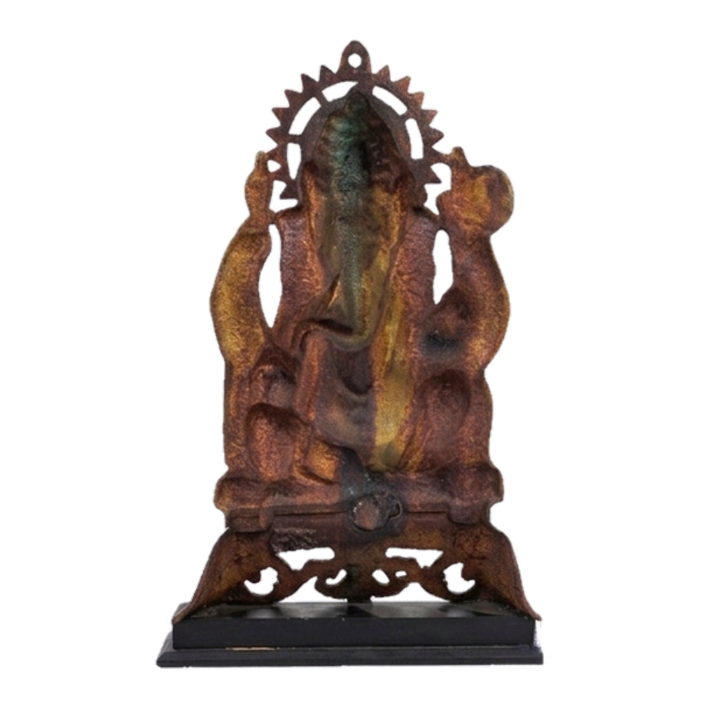 Handcrafted Gunmetal Lord Ganesha Idol with Premium Copper Finish G-74-A