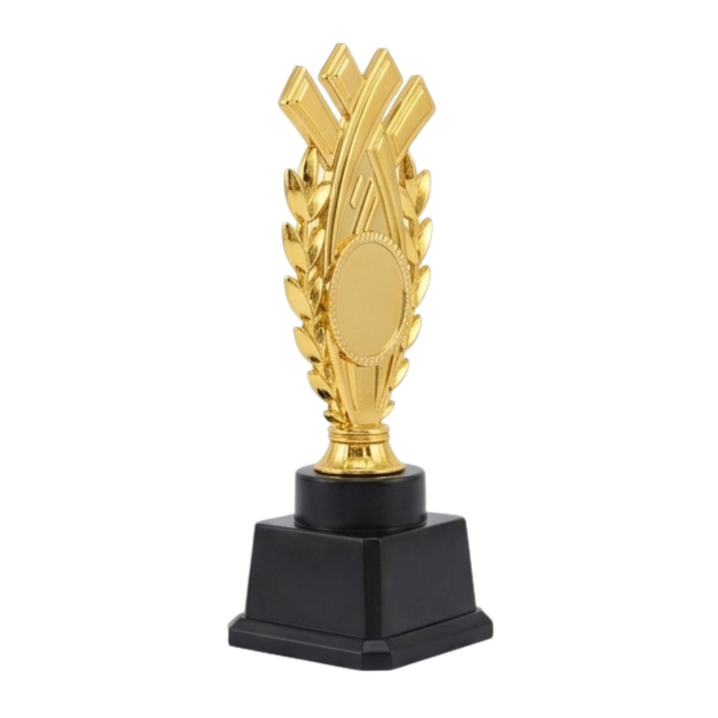 Elegant Golden Laurel Wreath Excellence Award Trophy (Fiber Memento) M-656