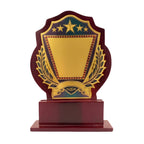 Premium Wooden Recognition Shield Memento M-639