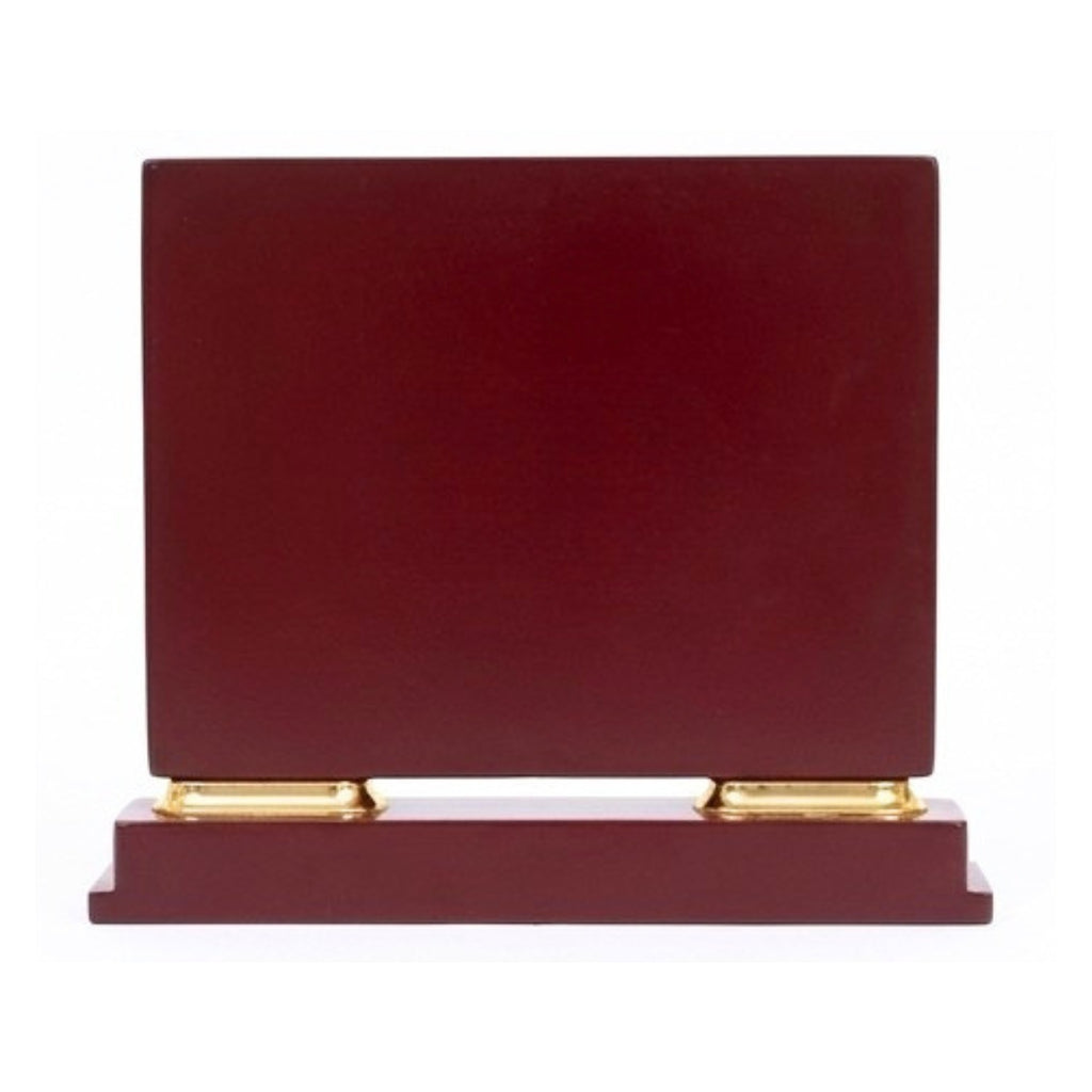 Premium Wooden Memento Trophy with Indian Tricolor Design & Golden Accents M-260-A