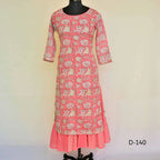 CraftEarth Women’s Peach Sharara Set for Women K-D140