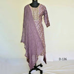 CraftEarth Ethnic Party Wear Suit Set with Matching Dupatta for Women K-D136