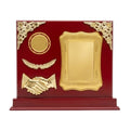 Premium Customized Wooden Handshake Memento & Corporate Award M-202-A