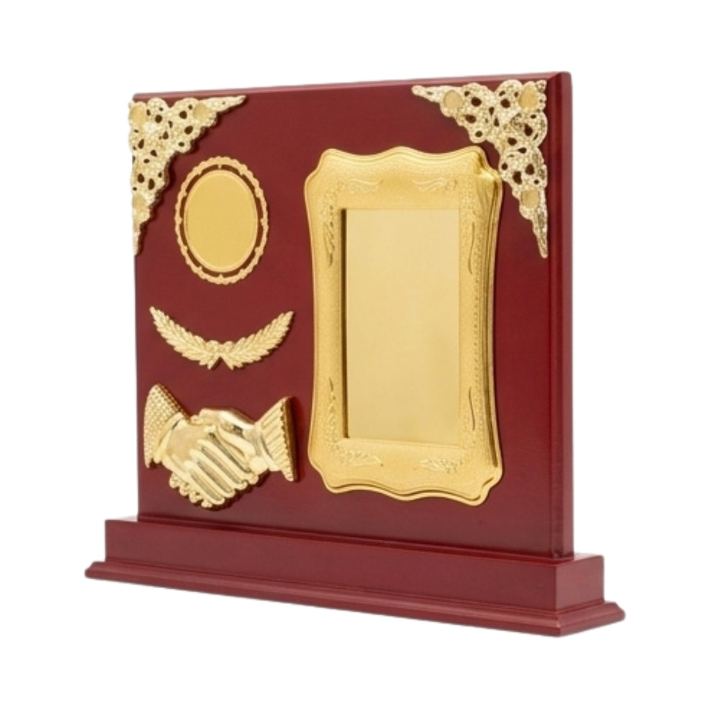 Premium Customized Wooden Handshake Memento & Corporate Award M-202-A