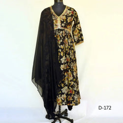 CraftEarth Womens Anarkali Suit Sets Bottom, Dupatta K-D172