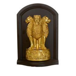 Ashoka Stambh Emblem Sculpture | Ashok Chakra Pillar Memento BR-319-A