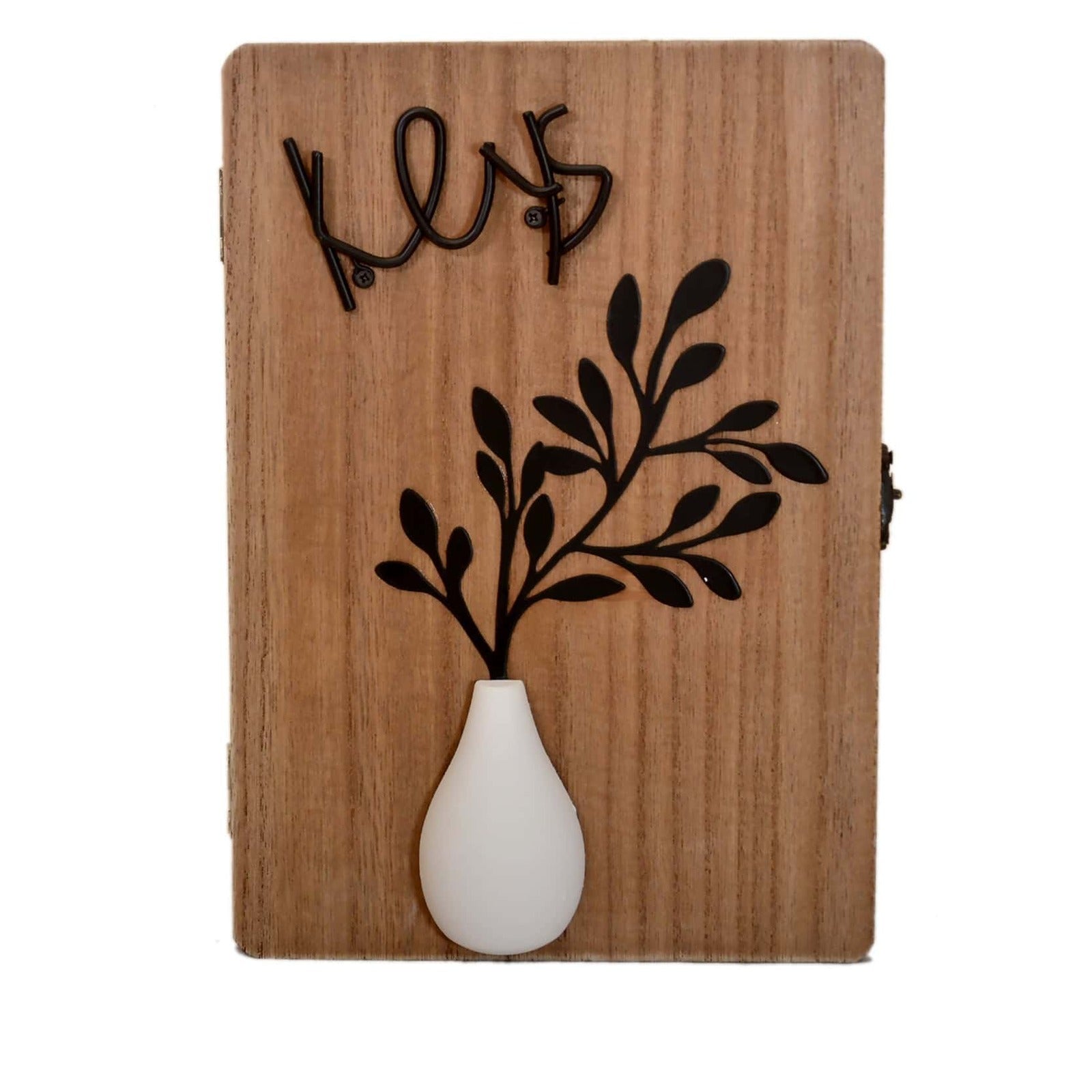 Craftearth's Handcrafted Wooden Key Holder Box | Beautiful Key holder | Cabinet-style Key holder | WD-168-A